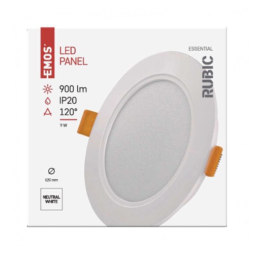 Pannello LED tondo incasso 9W 900lm... Pannello LED tondo incasso 9W 900lm...