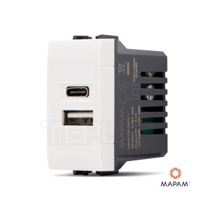 Presa USB A+C 833B serie...