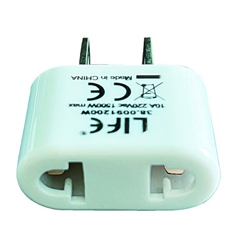 Adattatore Presa 2P 10A con Spina Americana