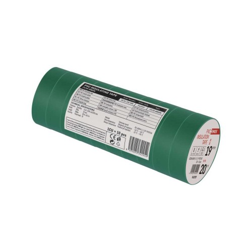 Nastro Isolante PVC Verde 19mm x 20m... Nastro Isolante PVC Verde 19mm x 20m...