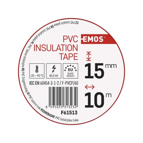 Nastro isolante 10x15mt rosso 0,13... Nastro isolante 10x15mt rosso 0,13...