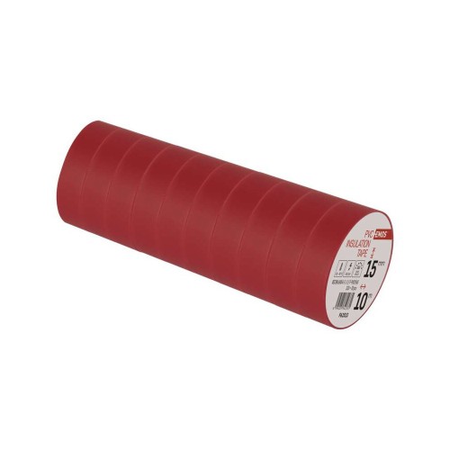 Nastro isolante 10x15mt rosso 0,13... Nastro isolante 10x15mt rosso 0,13...