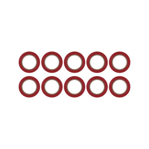 Nastro isolante 10x15mt rosso 0,13... Nastro isolante 10x15mt rosso 0,13...