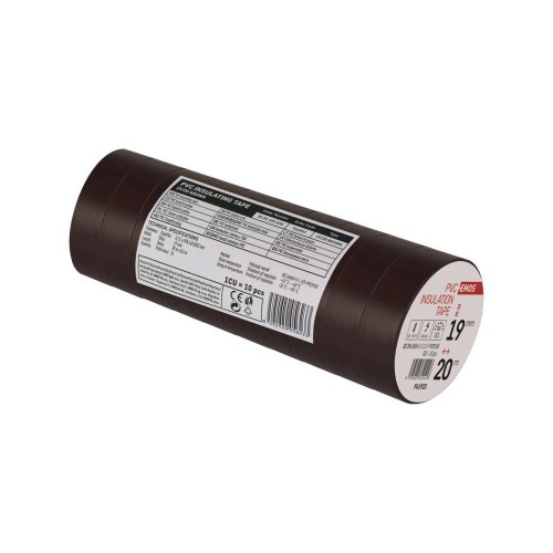 Nastro Isolante PVC Marrone 19mm x... Nastro Isolante PVC Marrone 19mm x...