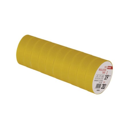 Nastro Isolante PVC Giallo 19mm x 20m - Spessore 0.13mm | Emos F61926