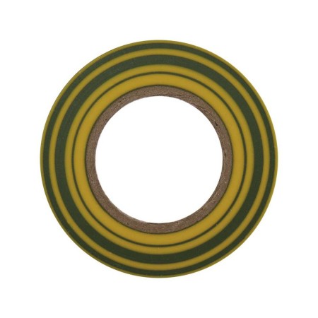 Nastro Isolante PVC Giallo Verde 19mm x 20m - Spessore 0.13mm | Emos F61925