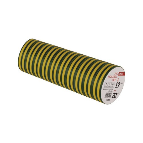 Nastro Isolante PVC Giallo Verde 19mm... Nastro Isolante PVC Giallo Verde 19mm...