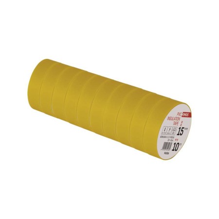 Nastro Isolante PVC Giallo 15mm x 10m - Spessore 0.13mm | Emos F61516