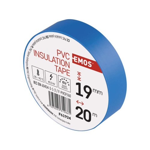 Nastro Isolante PVC Blu 19mm x 20m -... Nastro Isolante PVC Blu 19mm x 20m -...