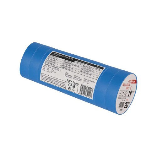 Nastro Isolante PVC Blu 19mm x 20m -... Nastro Isolante PVC Blu 19mm x 20m -...
