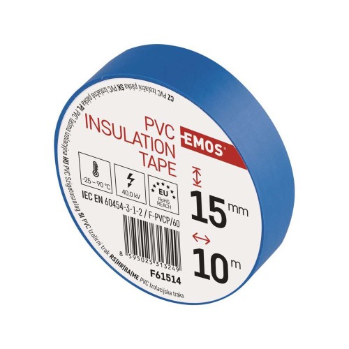 Nastro Isolante PVC Blu 15mm x 10m -... Nastro Isolante PVC Blu 15mm x 10m -...