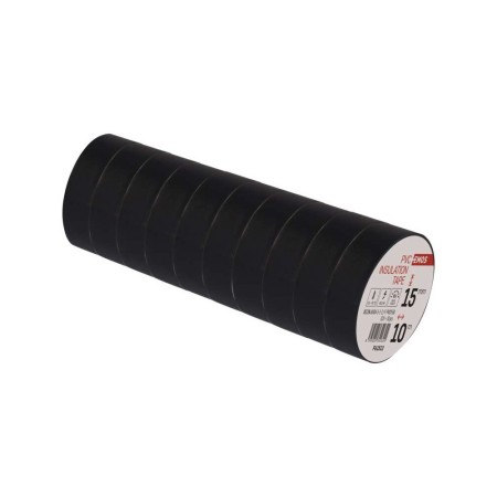 Nastro isolante 25x10mt nero 0,13 norma ROHS e REACH EMOS F62512