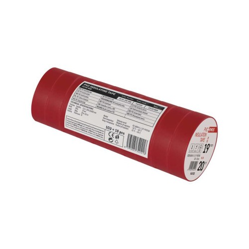 Nastro Isolante PVC Rosso 19mm x 20m... Nastro Isolante PVC Rosso 19mm x 20m...