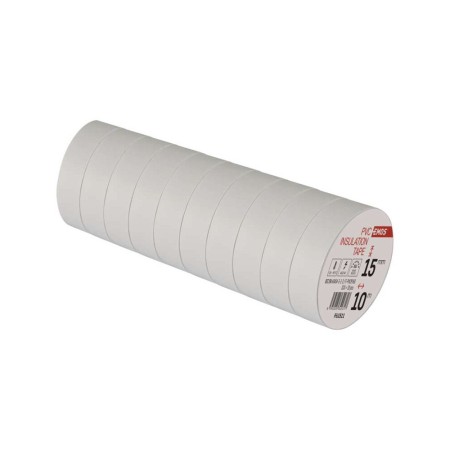 Nastro Isolante PVC Bianco 15mm x 10m - Spessore 0.13mm | Emos F61511
