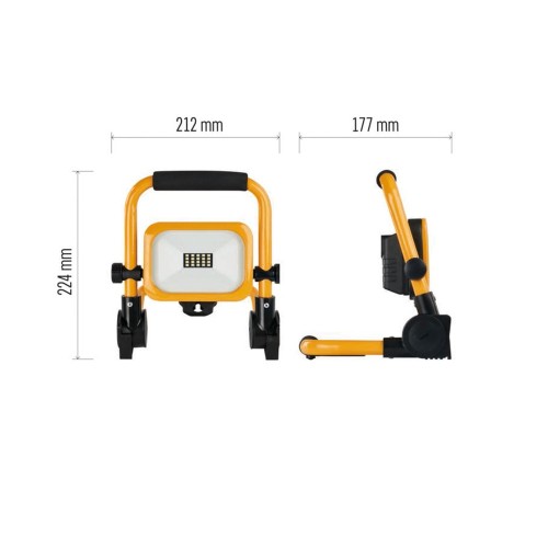 Faro LED portatile 10W 1000lm IP54... Faro LED portatile 10W 1000lm IP54...