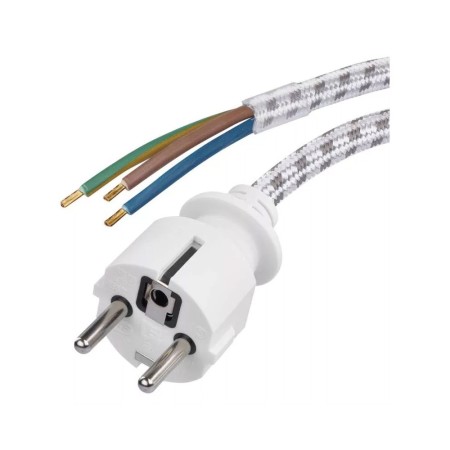 CAVO di Ricambio per Ferro da Stiro Fexo2.4mt - Spina Schuko | EMOS S00003
