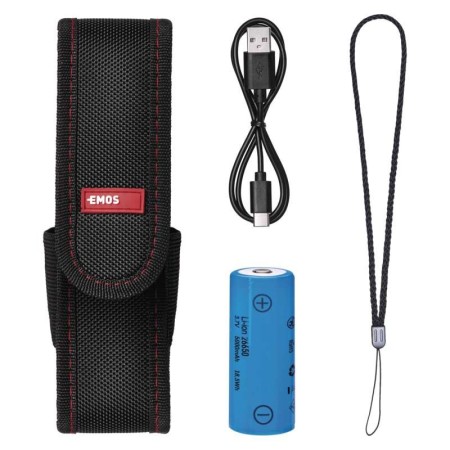 Torcia Ultibright 90 CREE XML2 U3 1200lm IP65 - Ricaricabile | EMOS P3190