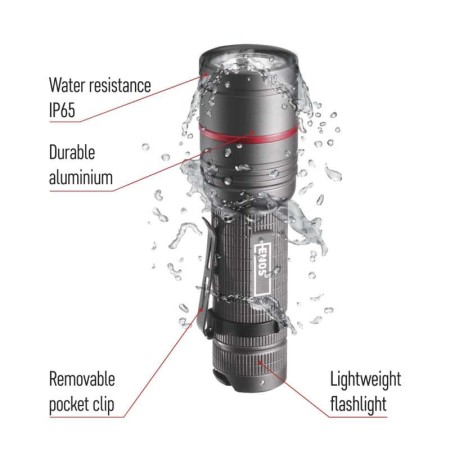 Torcia Ultibright 70 CREE XP-G2 S3 340lm IP65: Luminosità e Resistenza | EMOS P3170