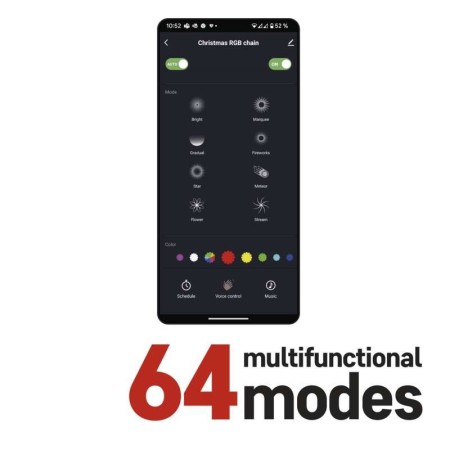 Catena SMART 120 LED: Natale Magico App e Assistenti Vocali | Emos D4ZR02