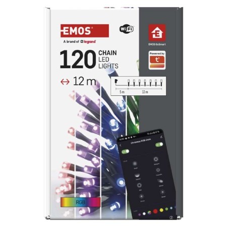 Catena SMART 120 LED: Natale Magico App e Assistenti Vocali | Emos D4ZR02