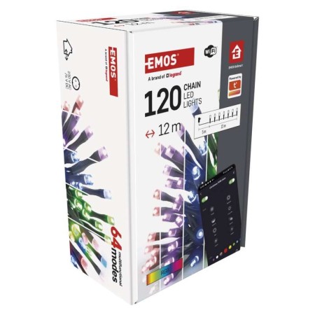 Catena SMART 120 LED: Natale Magico App e Assistenti Vocali | Emos D4ZR02