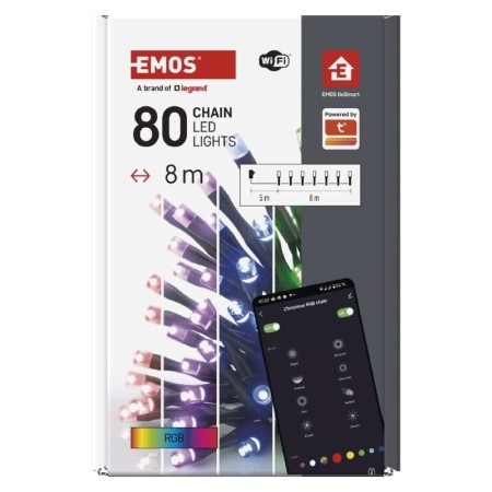 Catena SMART 80 LED: Natale Magico App e Assistenti Vocali | Emos D4ZR01