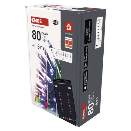 Catena SMART 80 LED: Natale Magico App e Assistenti Vocali | Emos D4ZR01