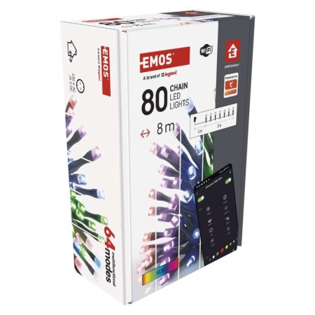 Catena SMART 80 LED: Natale Magico App e Assistenti Vocali | Emos D4ZR01