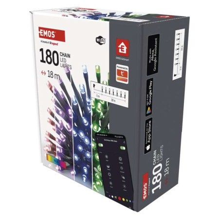Catena SMART 180 LED: Natale Magico App e Assistenti Vocali | Emos D4ZR03