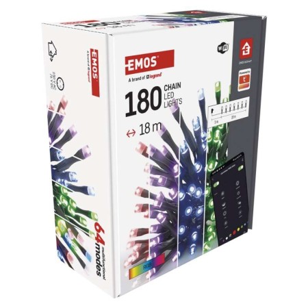 Catena SMART 180 LED: Natale Magico App e Assistenti Vocali | Emos D4ZR03