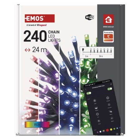 Catena SMART 240 LED: Natale Magico App e Assistenti Vocali | Emos D4ZR04