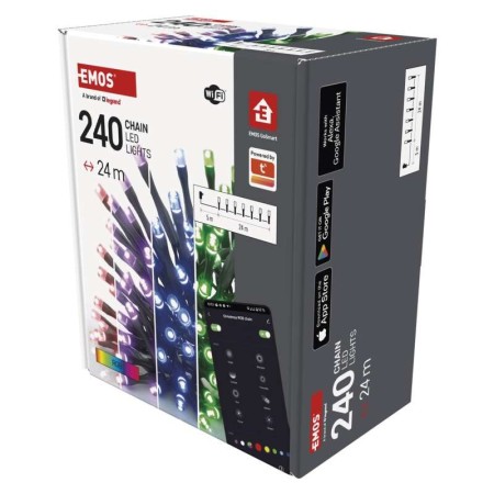 Catena SMART 240 LED: Natale Magico App e Assistenti Vocali | Emos D4ZR04