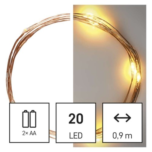 Catena NANO LED a Batterie: 20 LED,... Catena NANO LED a Batterie: 20 LED,...
