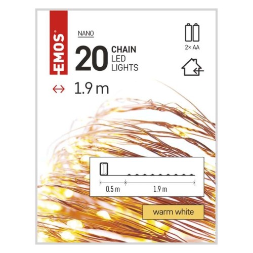 Catena NANO LED a Batterie: 20 LED,...