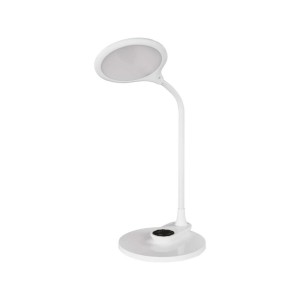 Lampada LED RUBY Bianca: Versatile, Dimmerabile e con Due Basi per Tavolo e Parete Emos Z616W 2