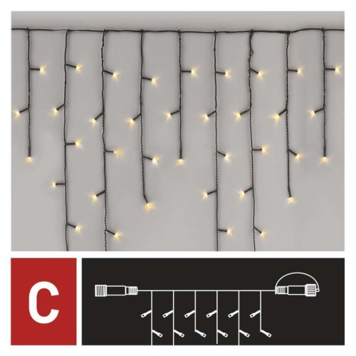 ICICLES LED 100 LED LUCE CALDA... ICICLES LED 100 LED LUCE CALDA...