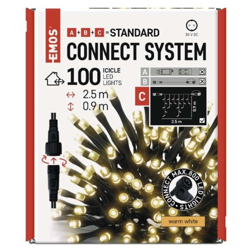 ICICLES LED 100 LED LUCE CALDA... ICICLES LED 100 LED LUCE CALDA...