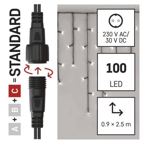 ICICLES LED 100 LED LUCE FREDDA... ICICLES LED 100 LED LUCE FREDDA...
