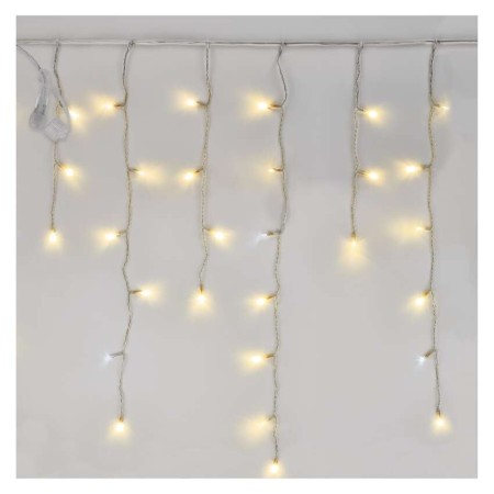 ICICLES LED 50 LED CALDI FISSI 50 LED FREDDI LAMPEGGIANTI 2,5X0,9M CONNECT SYSTEM D1CN01