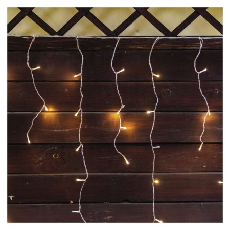 ICICLES LED 50 LED CALDI FISSI 50 LED FREDDI LAMPEGGIANTI 2,5X0,9M CONNECT SYSTEM D1CN01