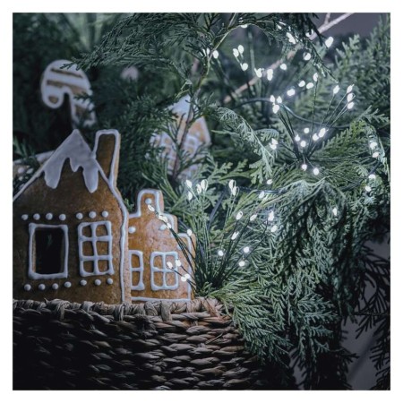 Catena NANO LED FIREWORKS: 300 LED Freddi, Filo Verde, timer, Interno | EMOS D3AC09