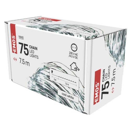 Catena LED Filo Verde Nano: 75 LED...