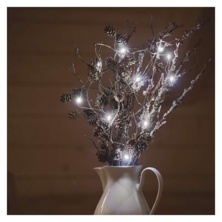 Catena LED Batteria Nano: 10 LED Bianco Freddo, Timer | EMOS D3AC06