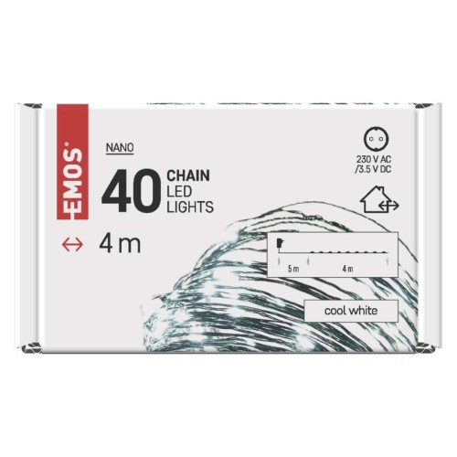 Catena LED Filo Verde Nano: 40 LED...