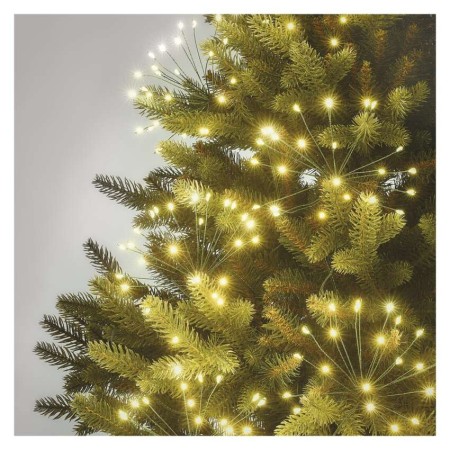 Catena NANO LED FIREWORKS: 300 LED Caldi , Filo Verde, timer, Interno | EMOS D3AW10