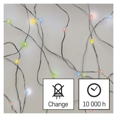 Catena NANO LED a Batterie: 20 LED Multicolor, Timer | EMOS D3AM04