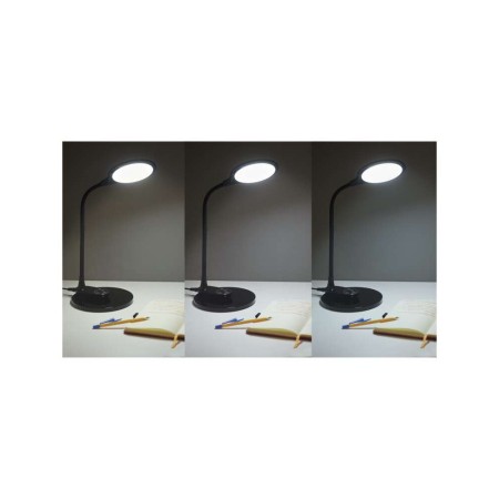 Lampada LED RUBY Nera: Versatile, Dimmerabile e con Due Basi per Tavolo e Parete