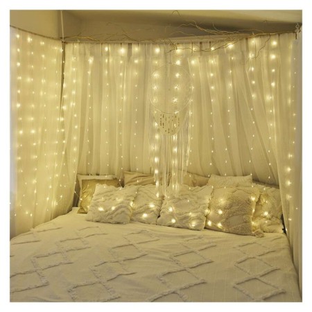 Tenda NANO LED 300 Luci Calde, 2.9x1.5MT, 8 Giochi di Luce, Interno Esterno | Emos D3EW03