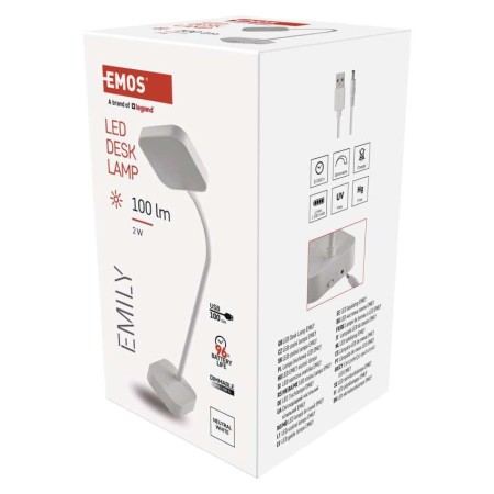 Lampada da Tavolo Ricaricabile EMILY Dimmerabile | Emos Z7627