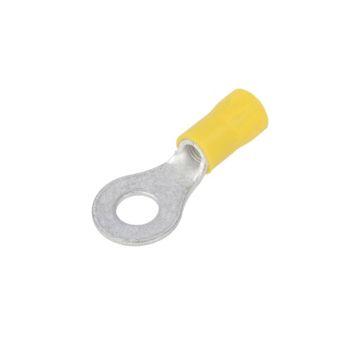 Terminale Occhiello Preisolato 6mm Foro 6.5mm Giallo